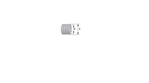 Rura karbowana szara 25/19 320N PCV 6102A-25P Pawbol (25mb)