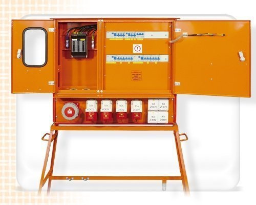 Rozdzielnica budowlana metalowa na stojaku RB-6/160A (RB-6/160A)