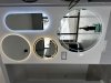 Lustro okrągłe srebrne 4mm koło fi 800mm