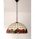 Lampa żyrandol zwis witraż  BRATKI 50cm 