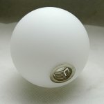 Klosz szklany kula G9 biały mat 10cm,otwór 2cm
