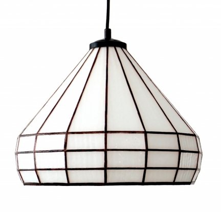 Lampa witrażowa wisząca ArtDec F3 Ø30