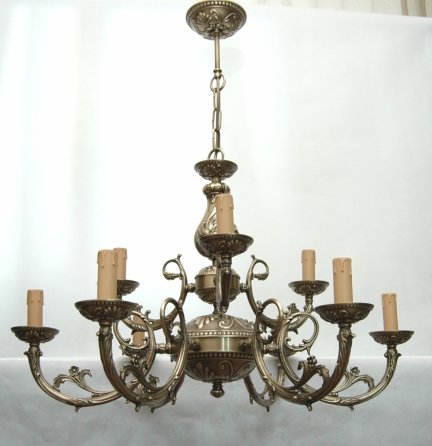 Żyrandol mosiężny,lampa wisząca mosiężna