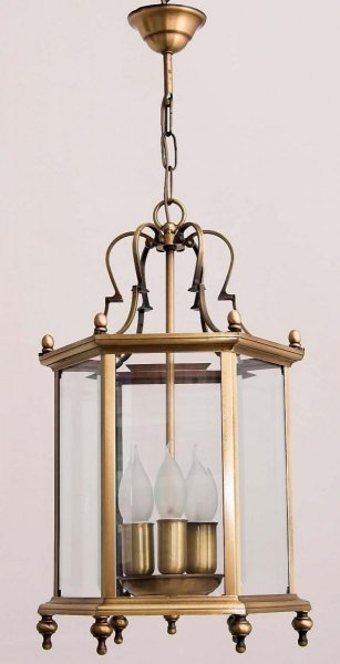 Lampa wisząca latarenka patyna, żyrandol latarenka