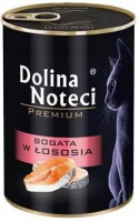 DOLINA NOTECI Premium bogata w łososia - mokra karma dla kota - 400g 