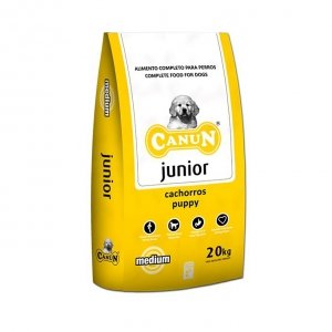 Canun Junior 20kg karma dla młodych psów z kurczakiem(30%), ryżem i witaminami