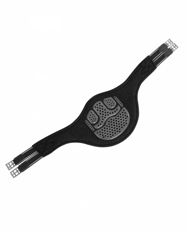 Popręg skokowy z Fartuchem Acavallo Gel Classic &amp; PVC - czarny