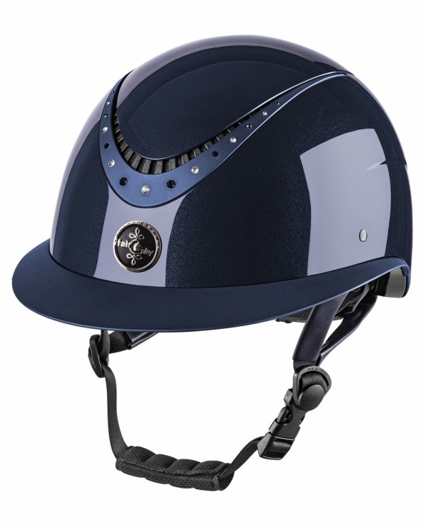 Kask Fair Play APOLEUS SHINY W-V szeroki daszek granatowy 