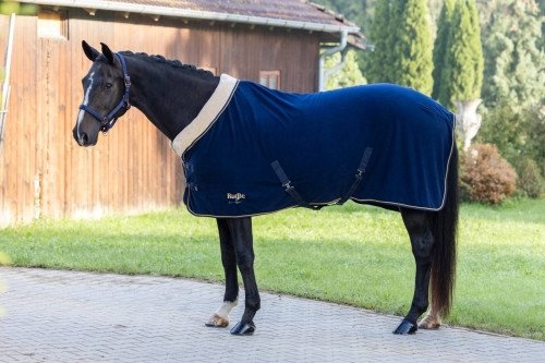 Derka polarowa dla koni Covalliero RugBe Royal - granatowa