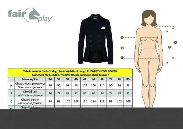 Frak Fair Play ELIZABETH COMFIMESH granat damski