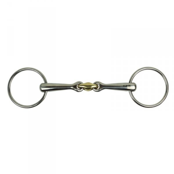 Wędzidło York z miedzią podwójnie łamane 15 mm