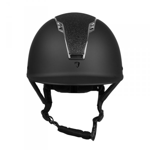 Kask jeździecki Horka Sparrow czarno-srebrny