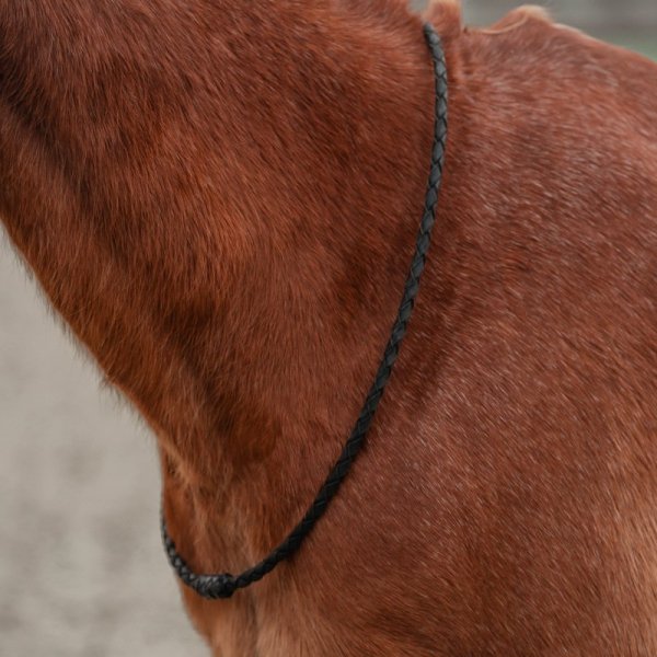 Cordeo skórzane Horka z rdzeniem usztywniającym - czarne