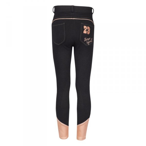 Bryczesy jeździeckie Horka Tiki Slim Fit czarne