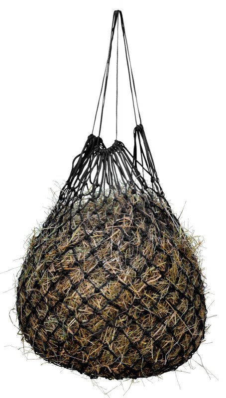 Siatka na siano Nova, bez pierścieni, czarny, oczko 5 cm, Covalliero
