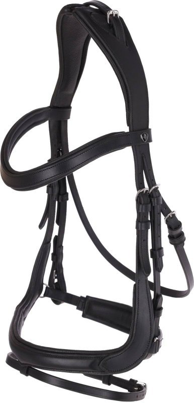 Ogłowie dla konia anatomiczne, czarny, Covalliero