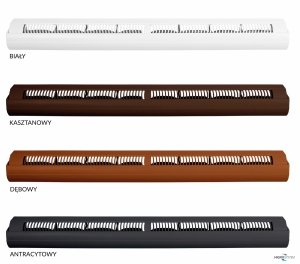 Nawiewnik ciśnieniowy akustyczny AMI + okap standardowy - 4 kolory