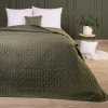 Narzuta pikowana VERDE na łóżko 170x210 wz. green