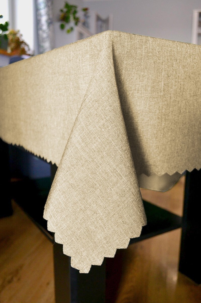 Obrus plamoodporny GALA 05 beż 140 cm koło