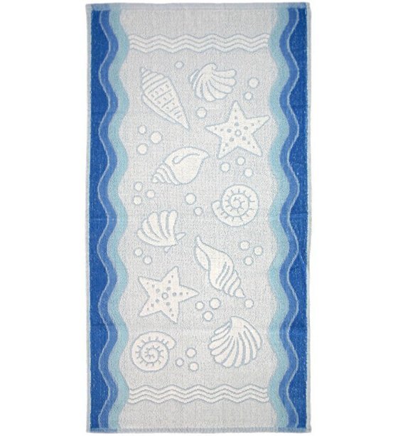 Ręcznik FLORA OCEAN 70x140 kolor niebieski