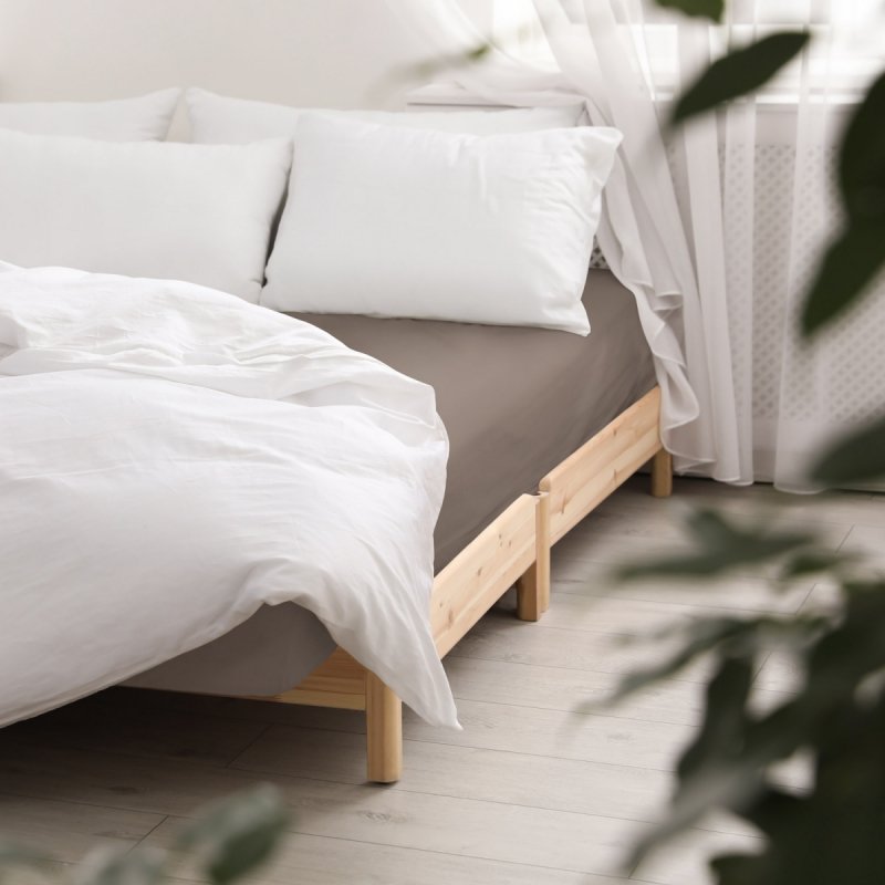 Prześcieradło satynowe bez gumki 160x220 wz. Sepia 043