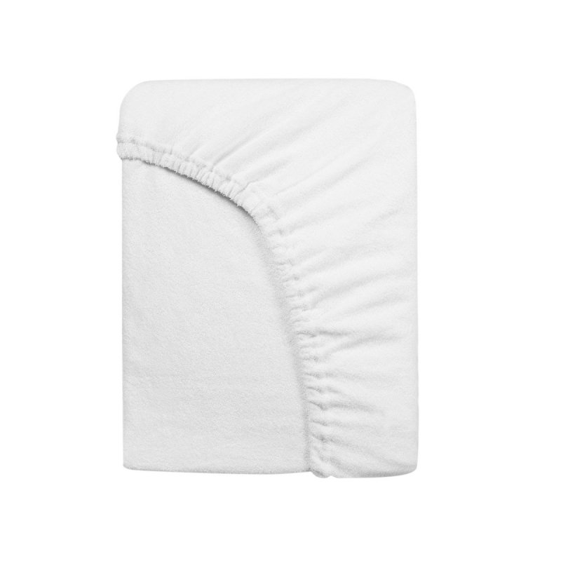 Prześcieradło Frotte PREMIUM na wysoki materac 120x200 na gumkę wz. 001 biały
