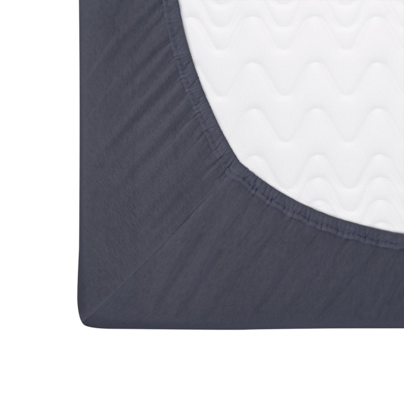 Prześcieradło Jersey PREMIUM na wysoki materac 120x200 na gumkę wz. 041 antracyt