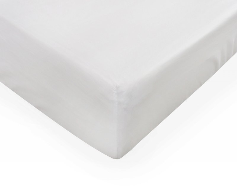 Prześcieradło PREMIUM jersey z lycrą na wysoki materac 90x200 z gumką wz. 01A biały