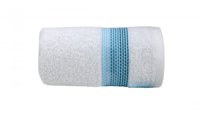 Ręcznik OMBRE 70x140 kolor biały/aqua