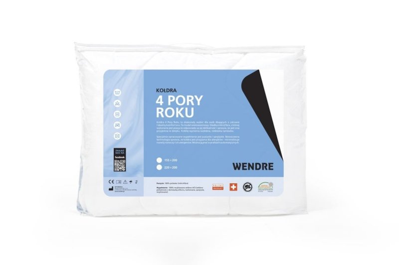 Kołdra uniwersalna na 4 pory roku 220x200 Wendre -  wyrób medyczny.