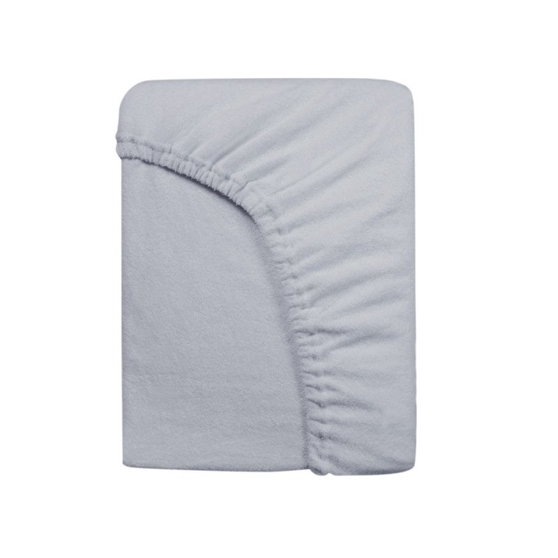 Prześcieradło Frotte PREMIUM na wysoki materac 180x200 na gumkę wz. 024 popiel