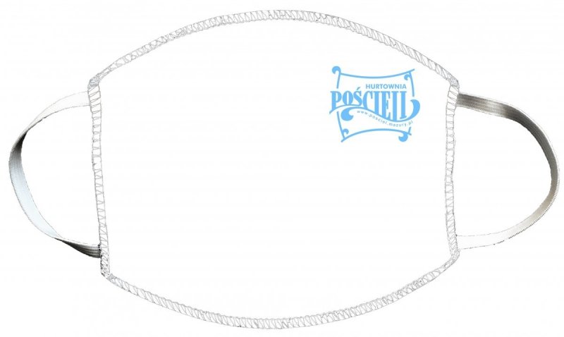 Maska z Twoim logo 2-warstwowa wielorazowa 60°C