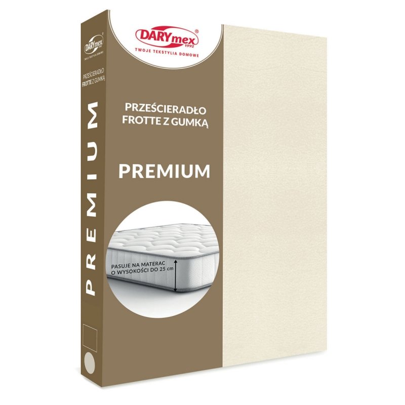 Prześcieradło Frotte PREMIUM na wysoki materac 180x200 na gumkę wz. 022 ekologia