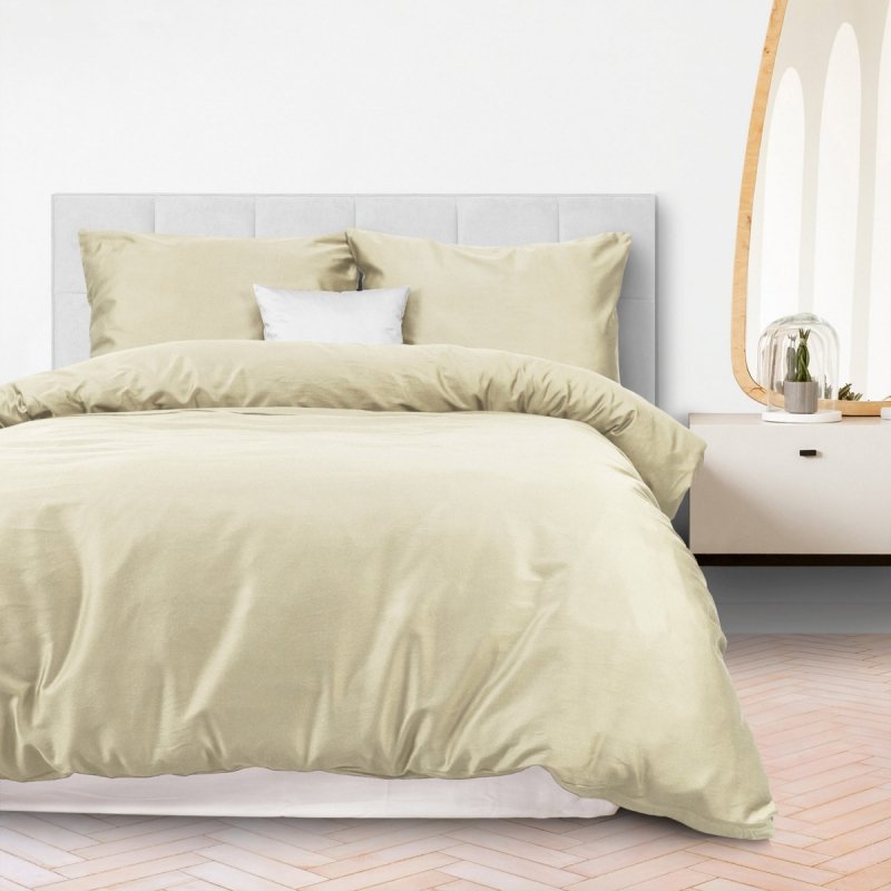 Pościel satynowa DARYMEX kolekcja Satynlove 220x200 wz. krem 155