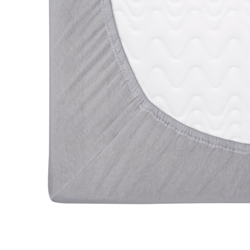 Prześcieradło Jersey PREMIUM na wysoki materac 90x200 na gumkę wz. 024 popiel