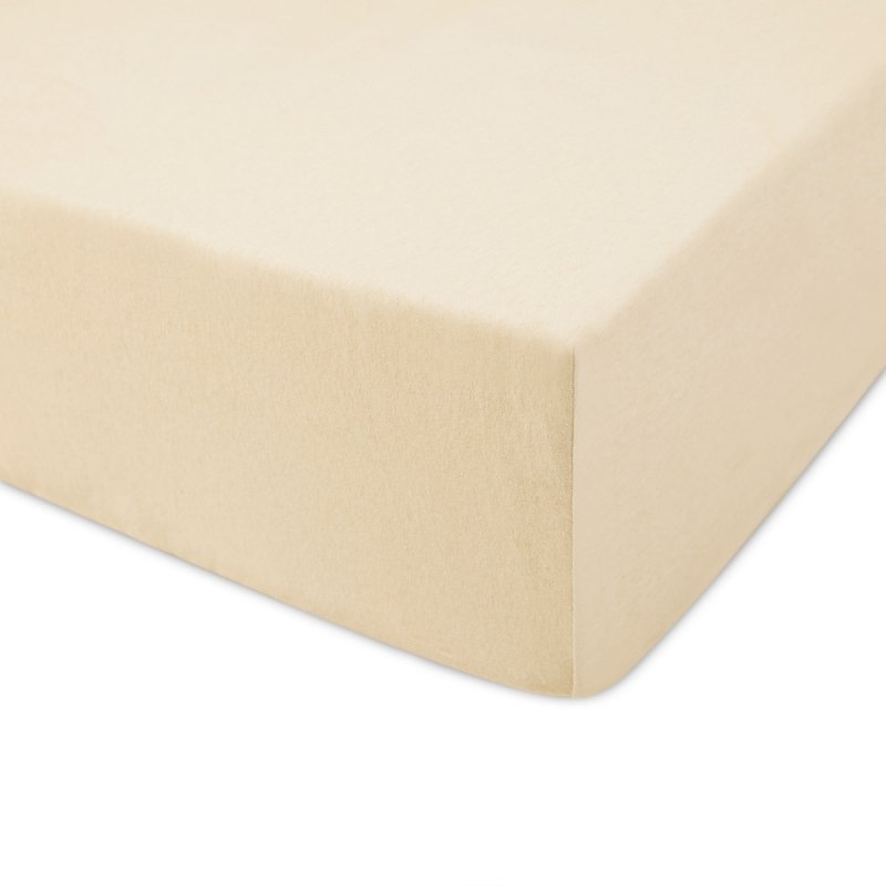 Prześcieradło Jersey PREMIUM na wysoki materac 120x200 na gumkę wz. 047 jasny beż