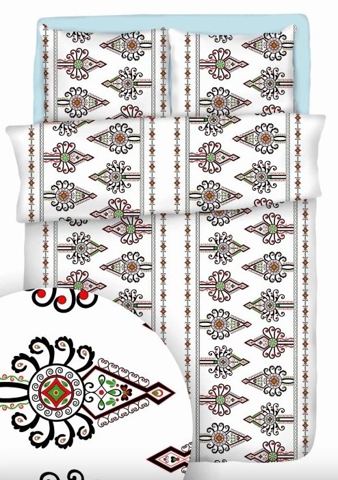 Poszewka 50x70 - KORA, 100% bawełna wz. Parzenice Białe