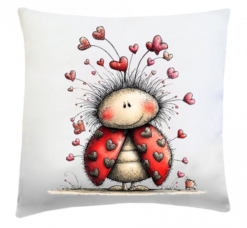 Poduszka na Walentynki 40x40 wz. w57 Biedronka