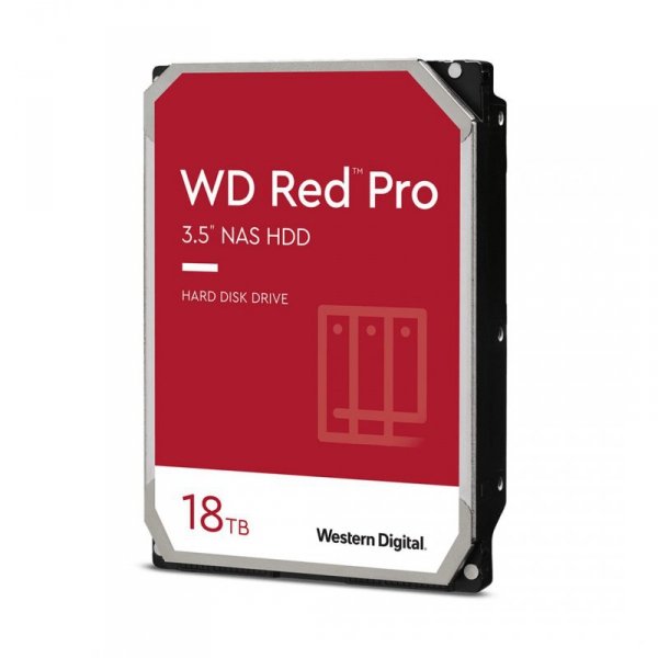 Dysk HDD WD Red Pro WD181KFGX (18 TB ; 3.5&quot;; 512 MB; 7200 obr/min)