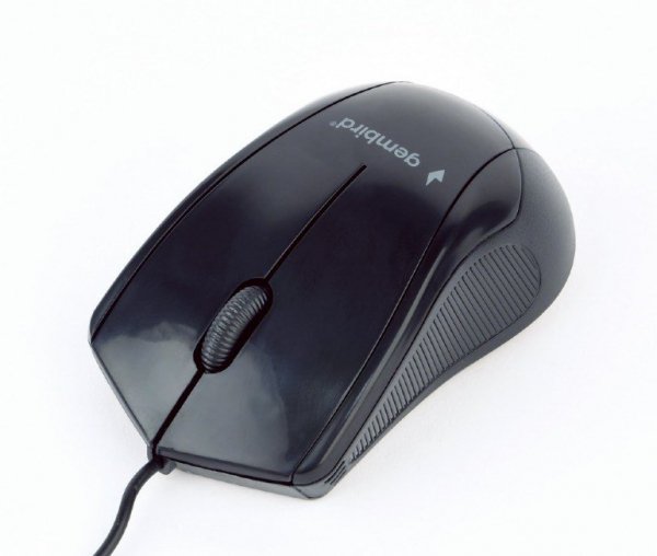 Mysz GEMBIRD MUS-3B-02 (optyczna; 1000 DPI; kolor czarny)