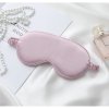 Maska na oczy do spania ELEGANT ciemny róż satynowa 20 x 9 cm OPK10CR