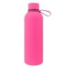 Bidon, butelka termiczna 500ML, stal nierdzewna z powłoką SOFT TOUCH fuksja BD46F