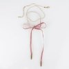 NASZYJNIK CHOKER VELVET CHAIN - RÓŻOWY N485R