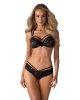 Bielizna-860-SET-1 komplet 2-częściowy czarny  S/M