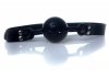 Knebel z Kulką Silikonową Skórzany BDSM Bondage