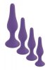 Silikonowy Korek Analny z Przyssawką Purple Medium
