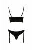 Bielizna-LARA SET black L/XL - Casmir