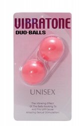 Kulki-VIBRATONE DUO BALLS PINK BLISTERCARD