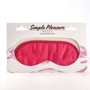 Maska Na Oczy Satynowa Różowa