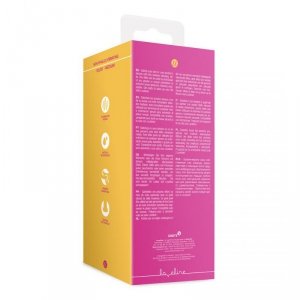 Non-Phallic Vibrating Dildo - Medium - Powerful Pink